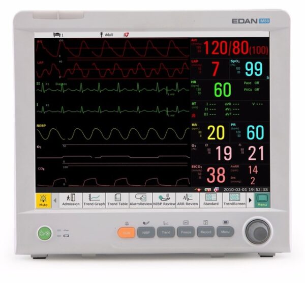 EDAN│Monitor paciente 15'' configurado de 8 parametros c/impresora iM80